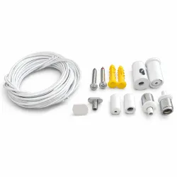 Kit de suspensión para perfil LED 3m Negro