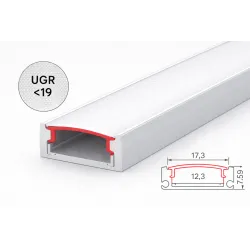 Difusor UGR 19 para perfil de aluminio 12.3 18-20g