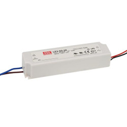 Fuente de Alimentación MeanWell 230VAC-24VDC 60W IP67