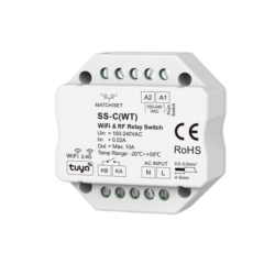 Interruptor RF y WiFi por pulsador 230V 10A