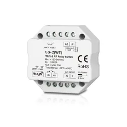 Interruptor RF y WiFi por pulsador 230V 10A