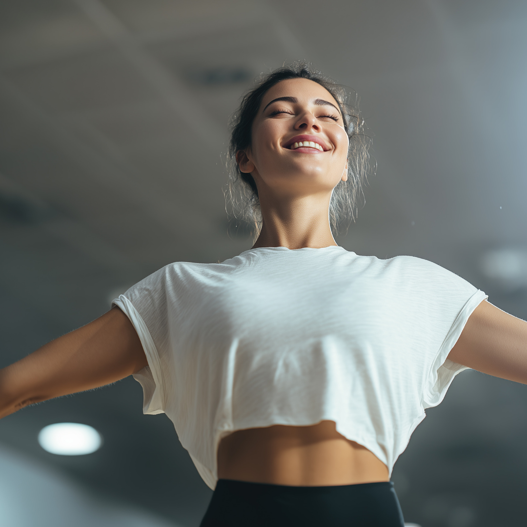 Mujer con energia