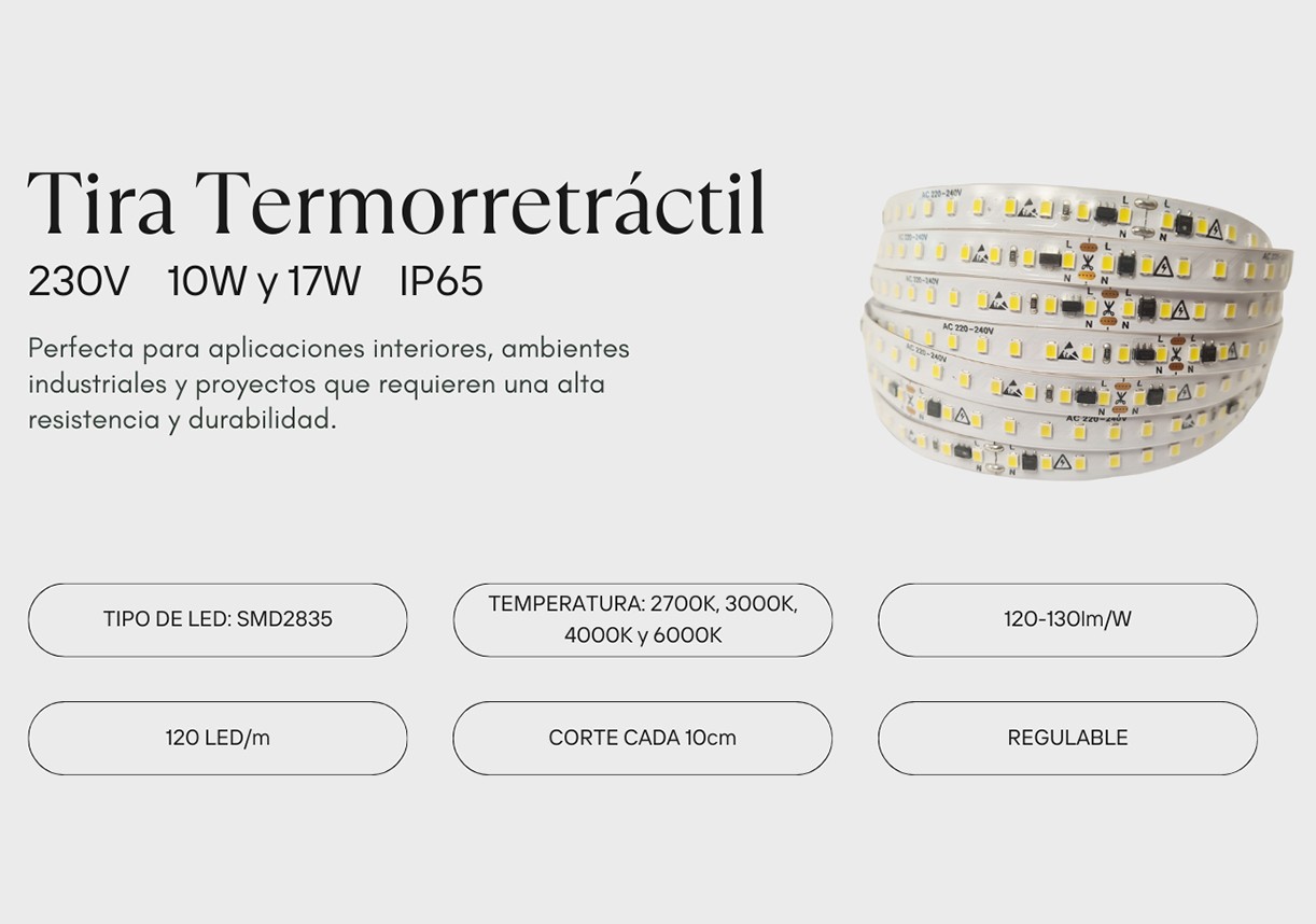 Tira Termorretráctil: Eficiencia y Luminosidad para tus Proyectos